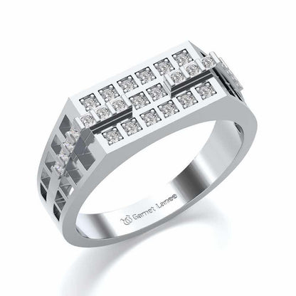 Casablanca Ring For Men - White Gold - Image 1
