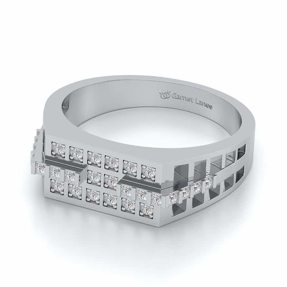 Casablanca Ring For Men - White Gold - Image 2