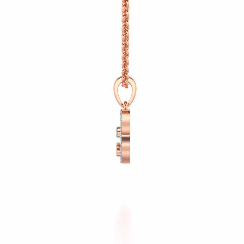 Cat Buddy Silver Pendant - Rose Gold - Image 4