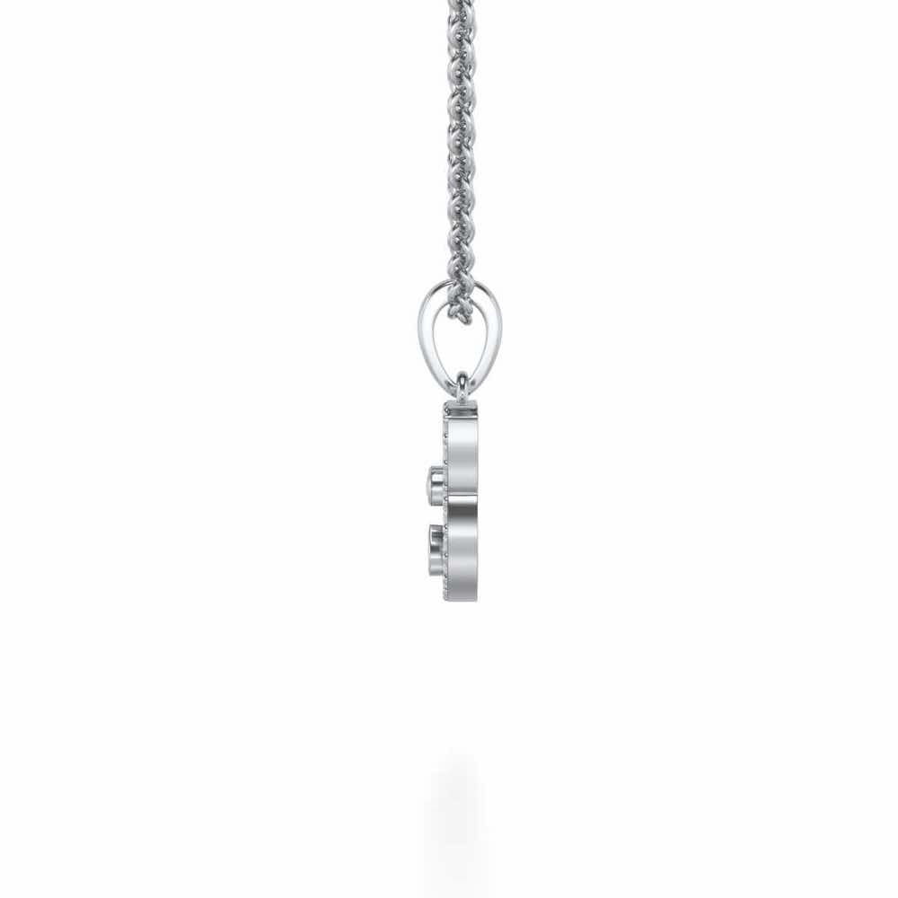 Cat Buddy Silver Pendant - White Gold - Image 4