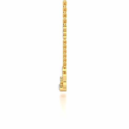 Cat Chums Silver Pendant - Yellow Gold - Image 4