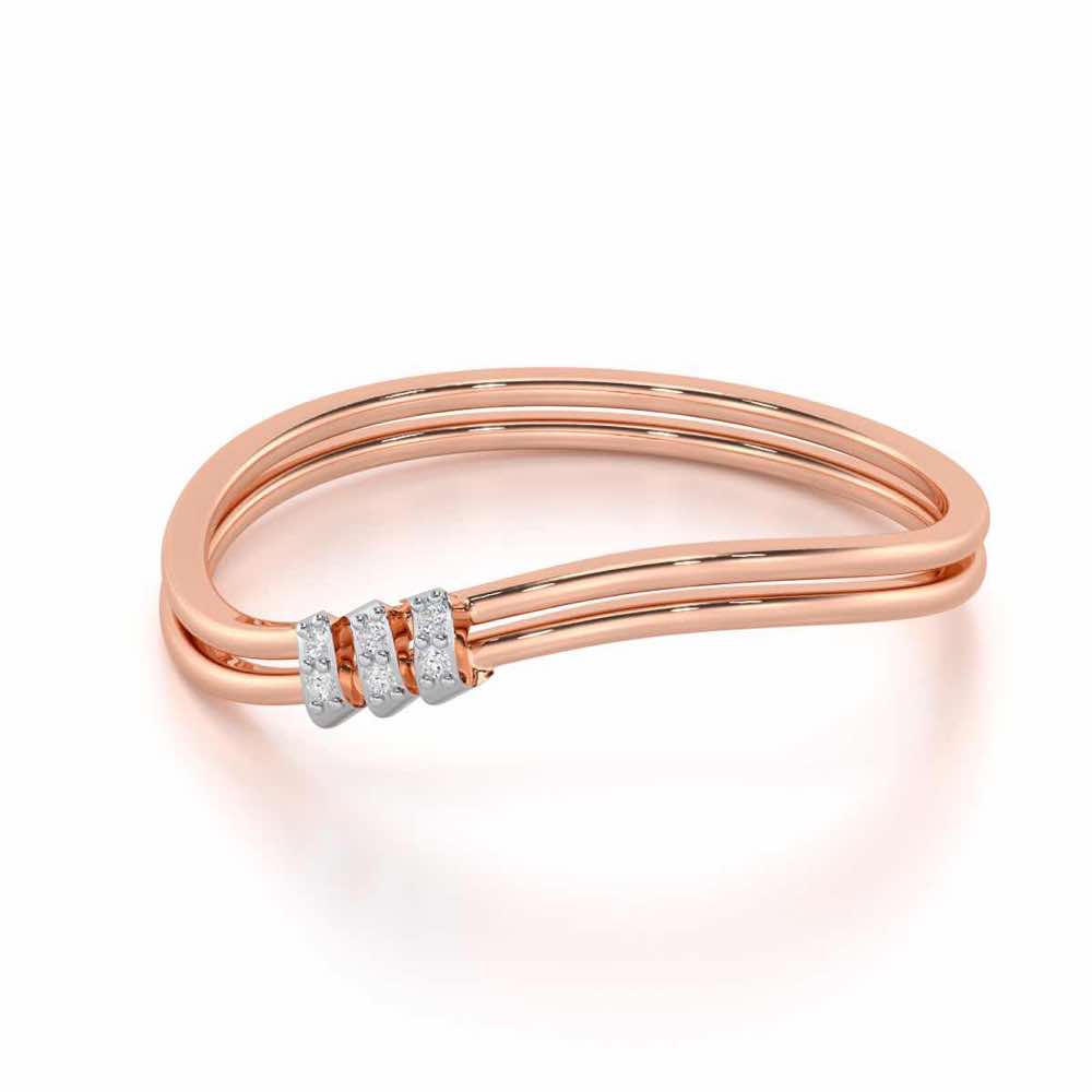 Celestial Charm Silver Ring - Rose Gold - Image 2