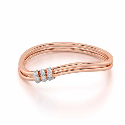 Celestial Charm Silver Ring - Rose Gold - Image 2