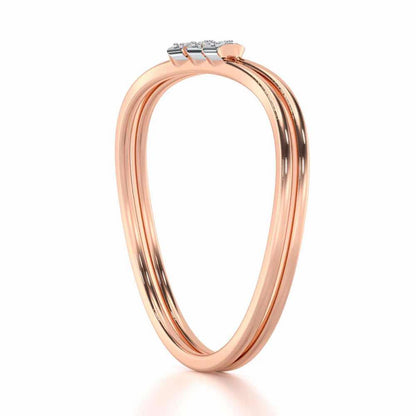 Celestial Charm Silver Ring - Rose Gold - Image 3