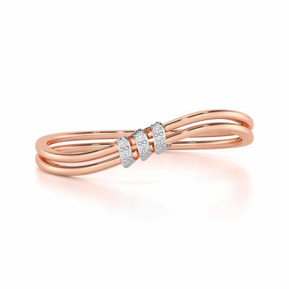 Celestial Charm Silver Ring - Rose Gold - Image 4