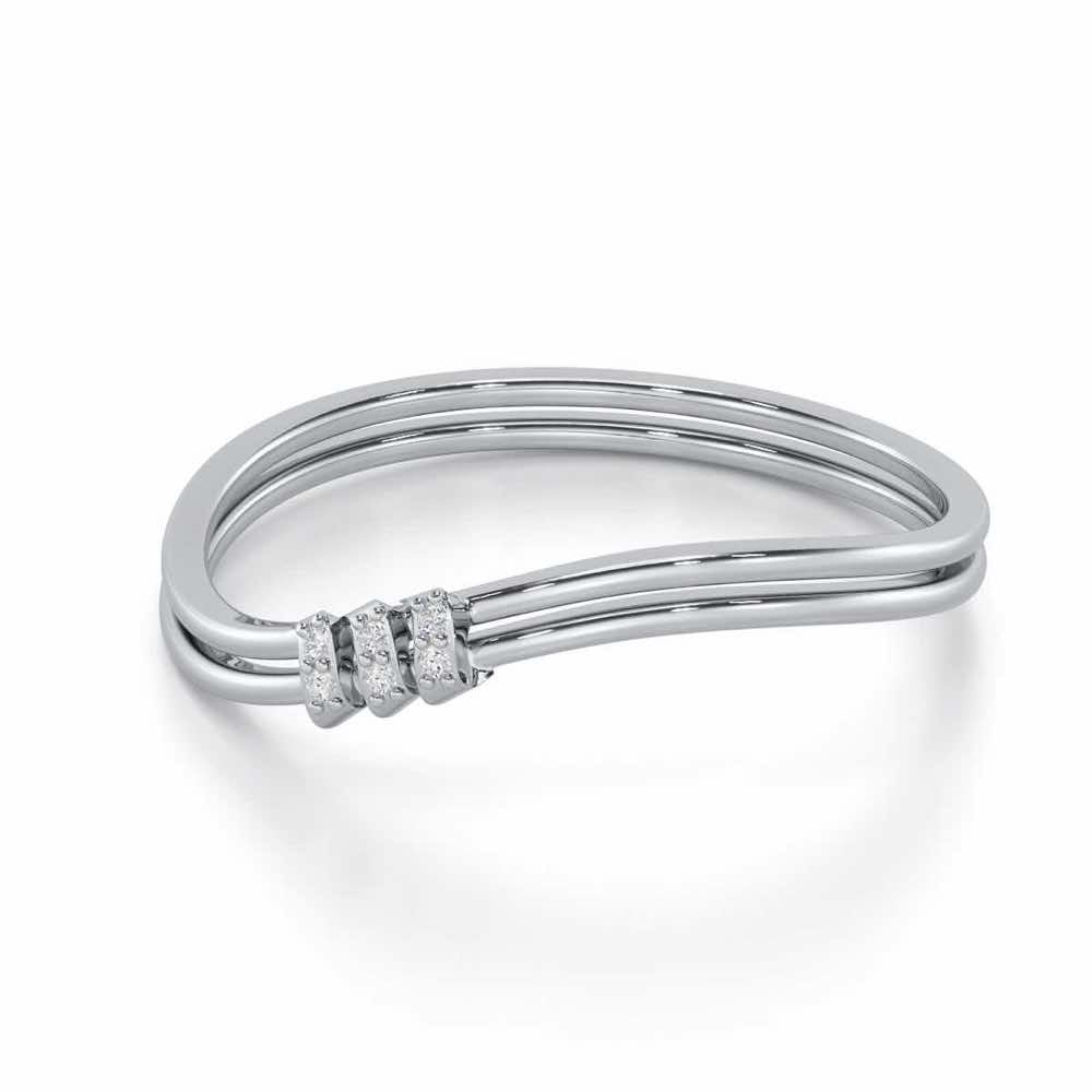 Celestial Charm Silver Ring - White Gold - Image 2