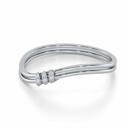 Celestial Charm Silver Ring - White Gold - Image 2