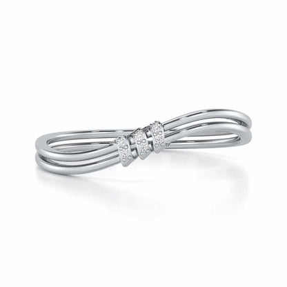 Celestial Charm Silver Ring - White Gold - Image 4
