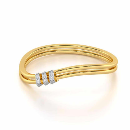 Celestial Charm Silver Ring - Yellow Gold - Image 2