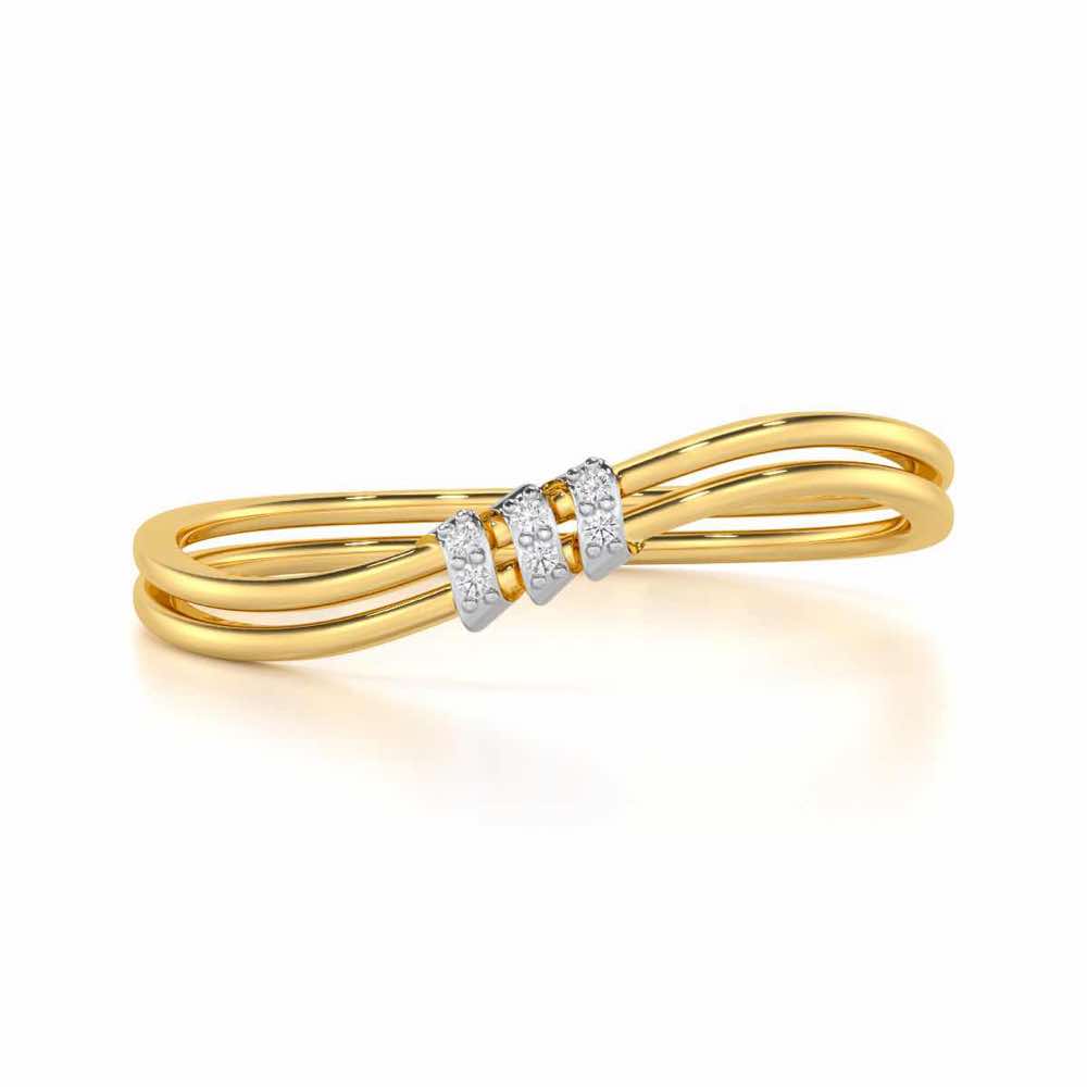 Celestial Charm Silver Ring - Yellow Gold - Image 4