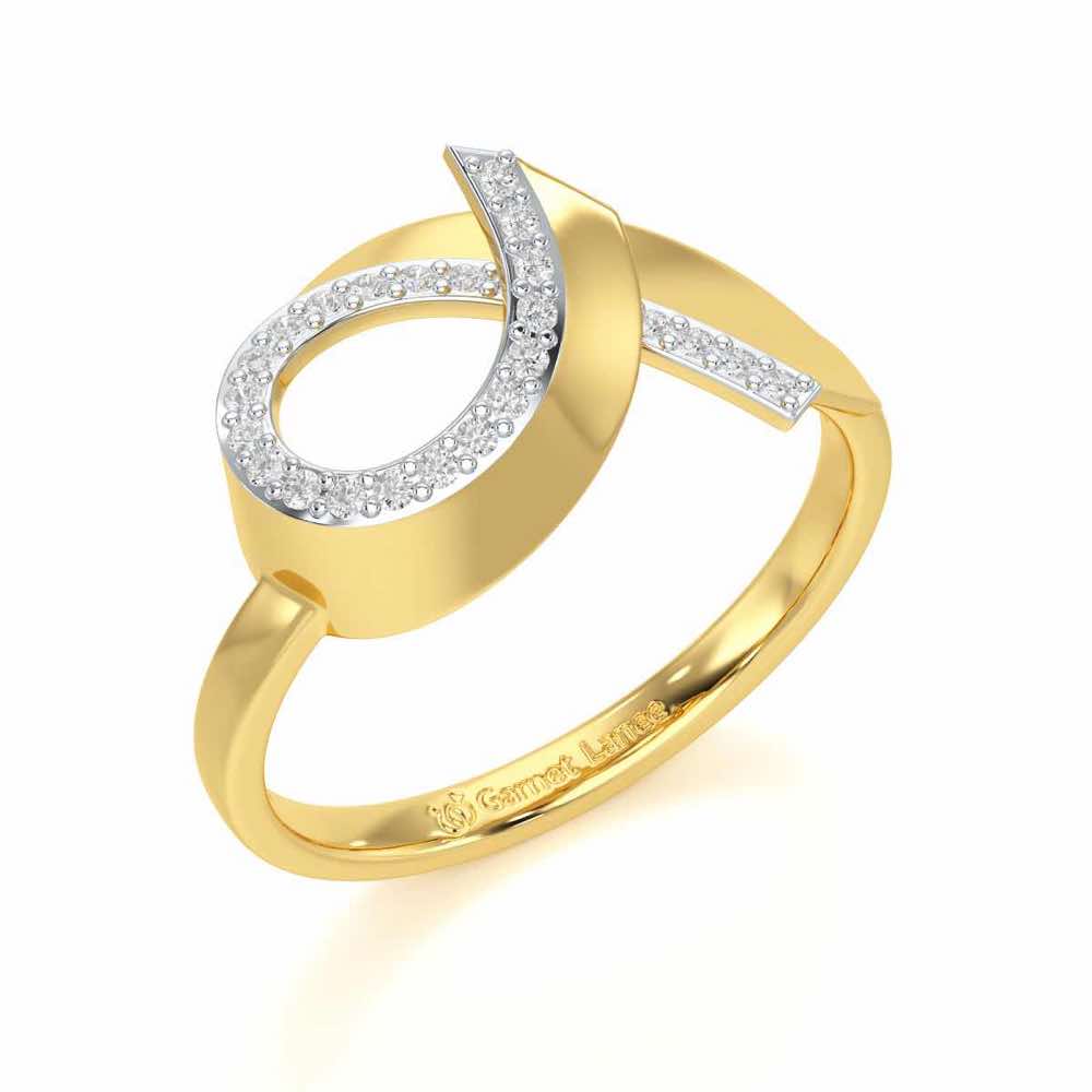 Celestial Glow Silver Ring - Yellow Gold - Image 1