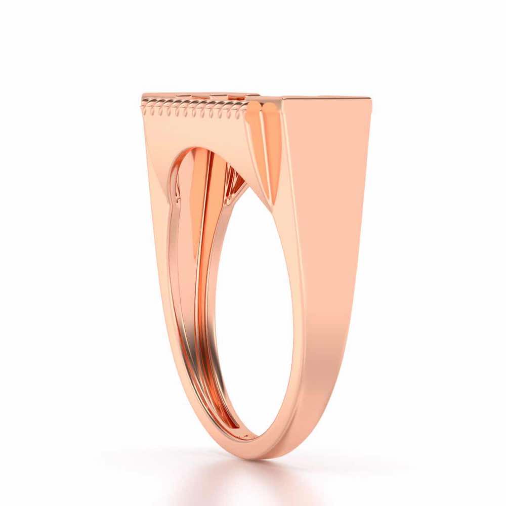 Celestial Silver Ring For Men - Rose Gold - Image 3
