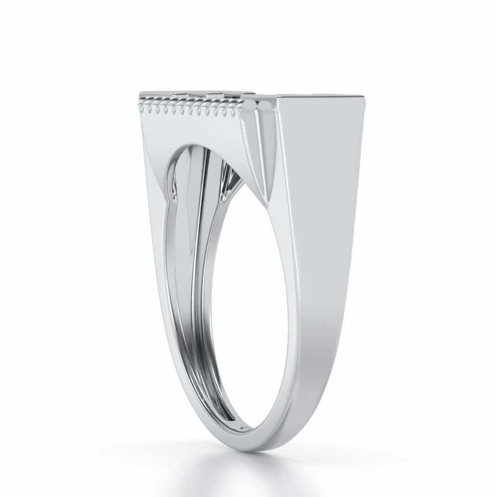 Celestial Silver Ring For Men - White Gold - Image 3