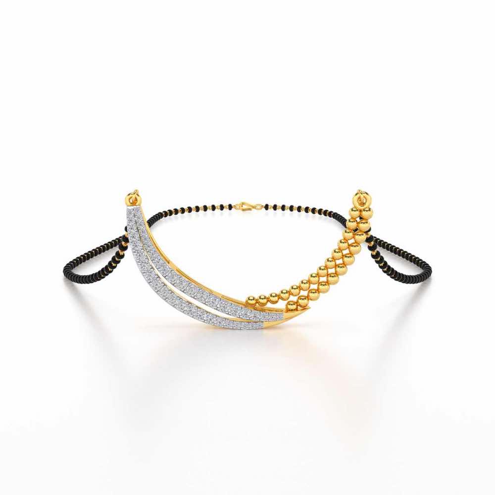 Chaand Silver Mangasutra - Yellow Gold - Image 1