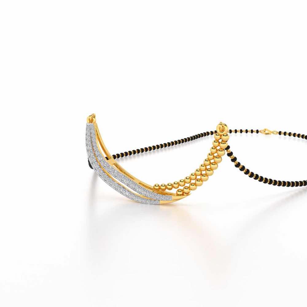 Chaand Silver Mangasutra - Yellow Gold - Image 2