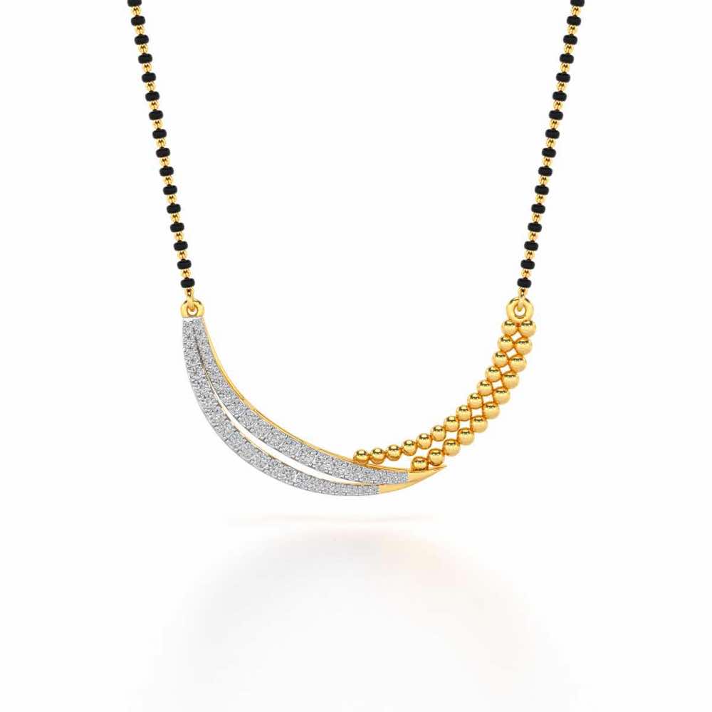 Chaand Silver Mangasutra - Yellow Gold - Image 3