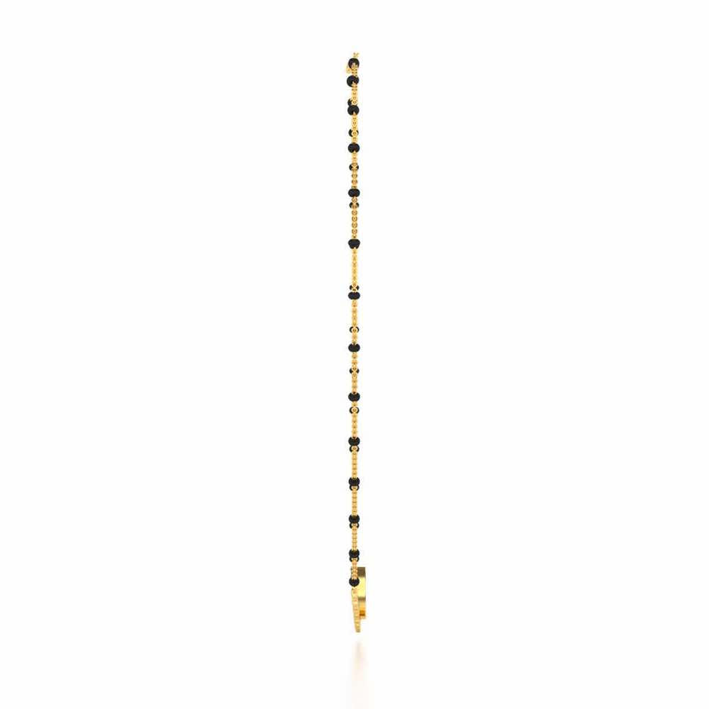 Chaand Pyar Silver Mangalsutra - Yellow Gold - Image 4