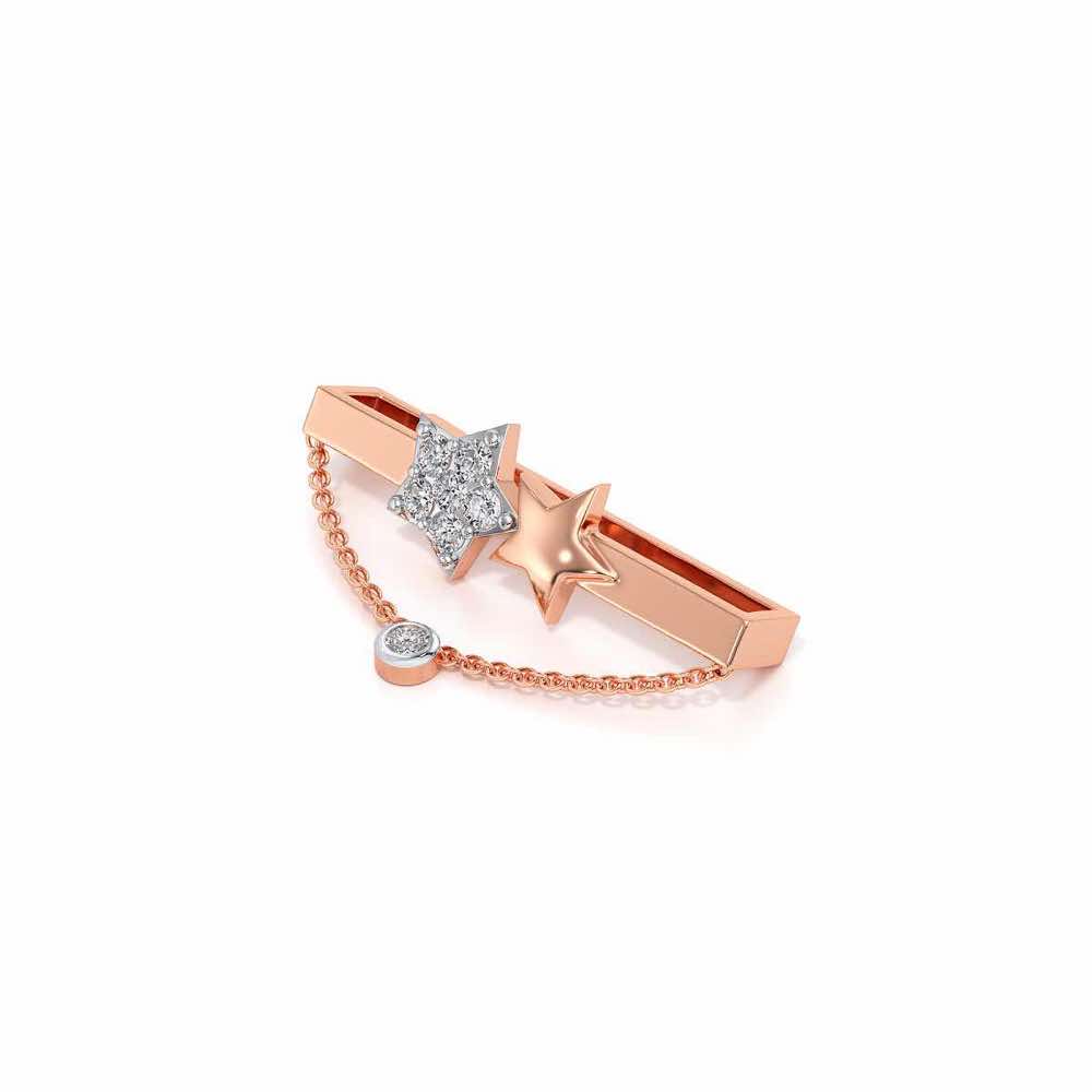 Chain Star Silver Watch Band - Rose Gold - Image 3