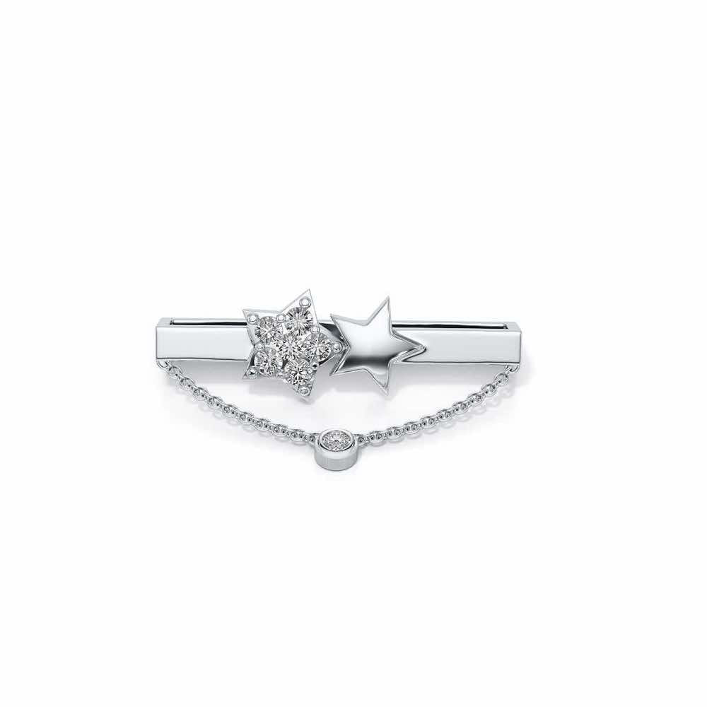 Chain Star Silver Watch Band - White Gold - Image 2