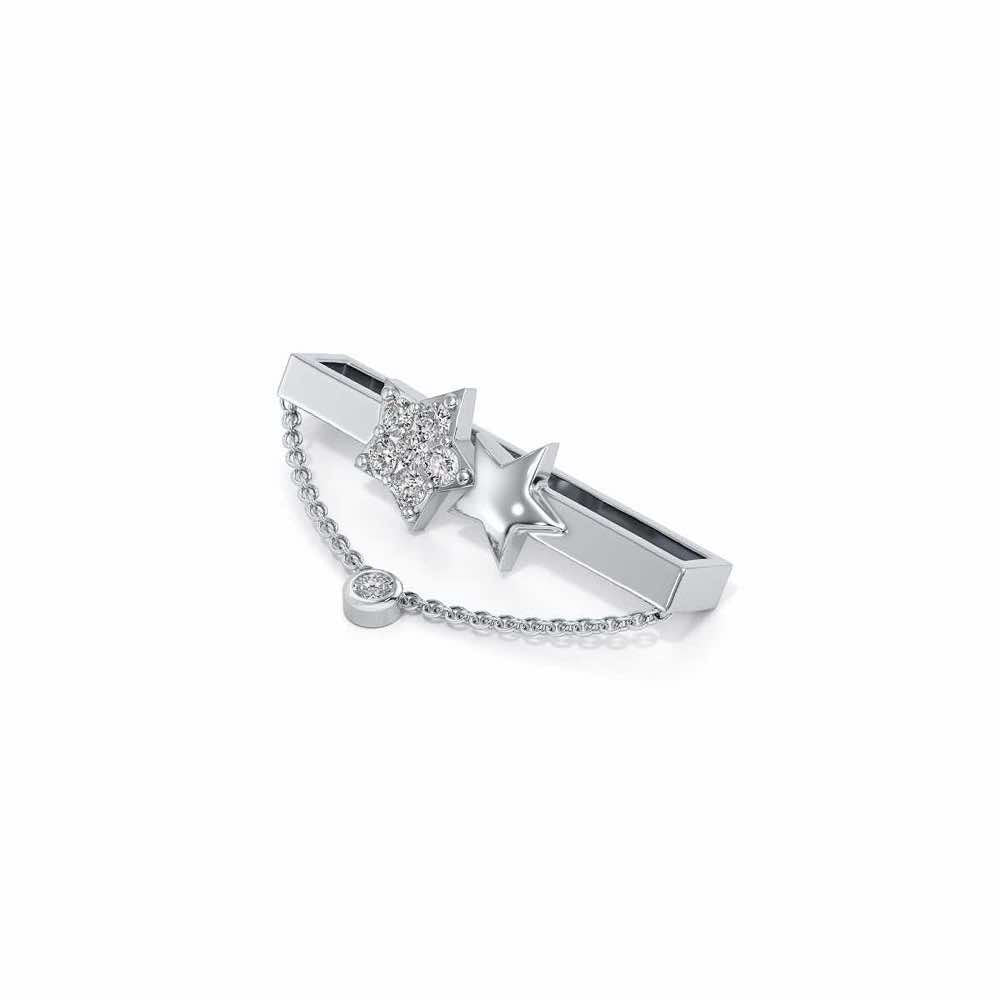 Chain Star Silver Watch Band - White Gold - Image 3