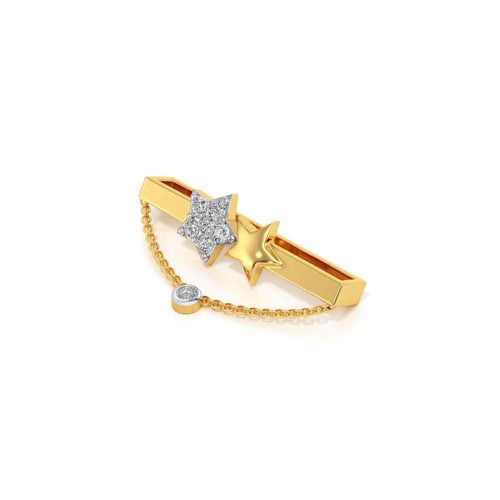 Chain Star Silver Watch Band - Yellow Gold - Image 3