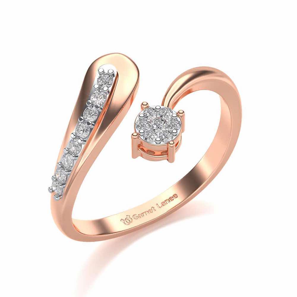 Chaitaly Silver Ring - Rose Gold - Image 1