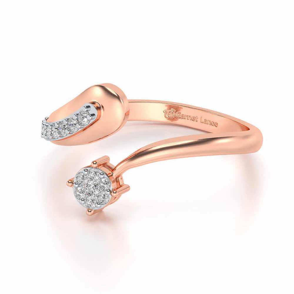 Chaitaly Silver Ring - Rose Gold - Image 2