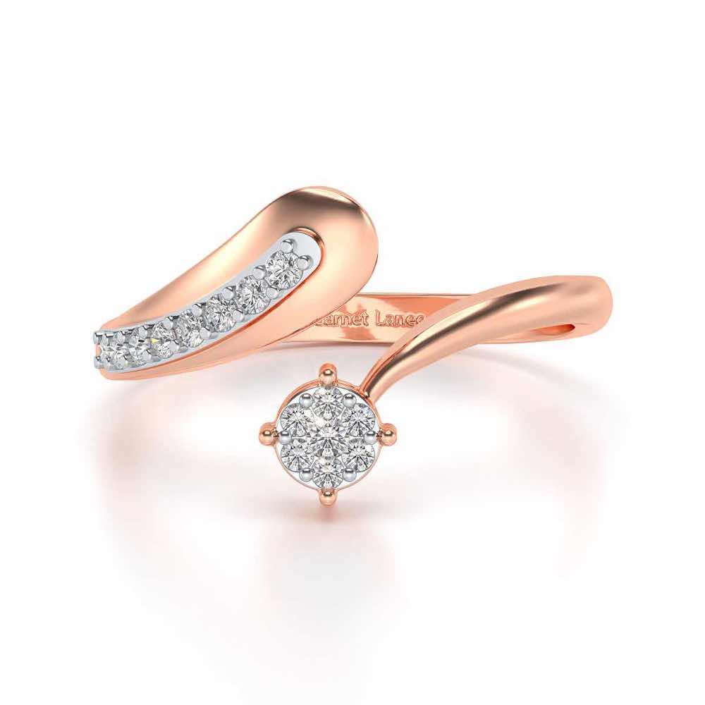 Chaitaly Silver Ring - Rose Gold - Image 4