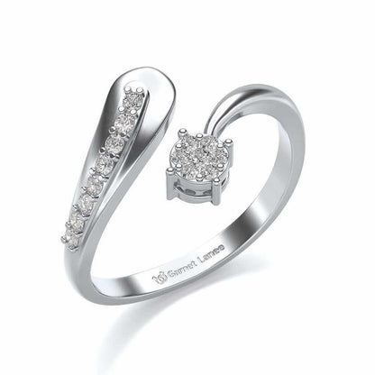 Chaitaly Silver Ring - White Gold - Image 1