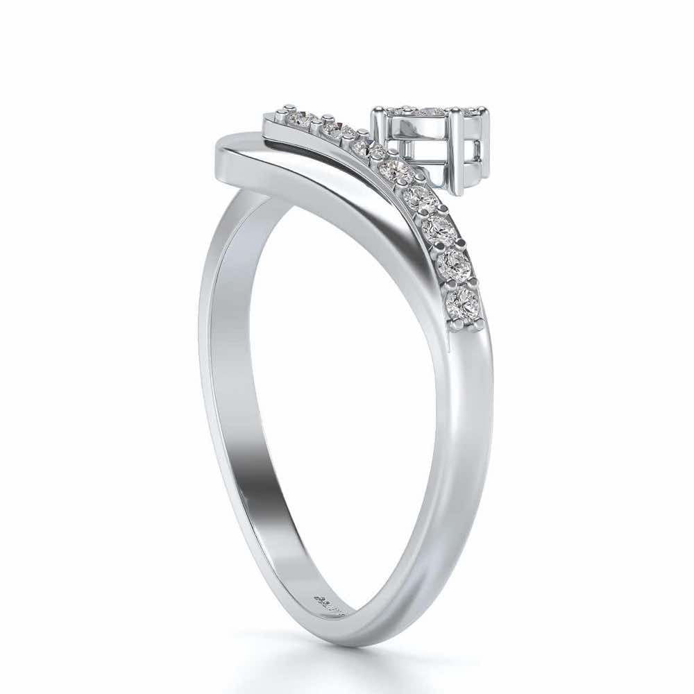 Chaitaly Silver Ring - White Gold - Image 3