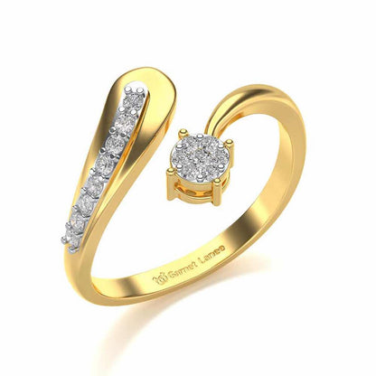 Chaitaly Silver Ring - Yellow Gold - Image 1