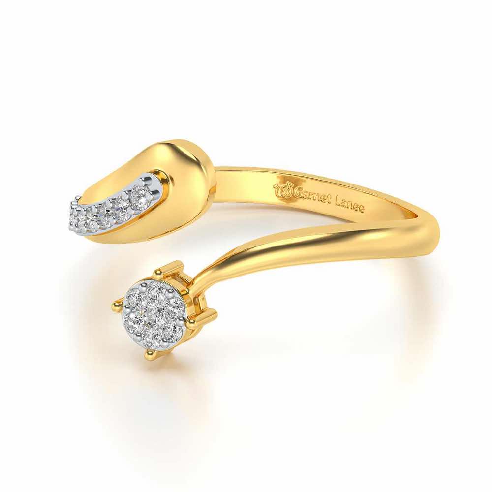 Chaitaly Silver Ring - Yellow Gold - Image 2