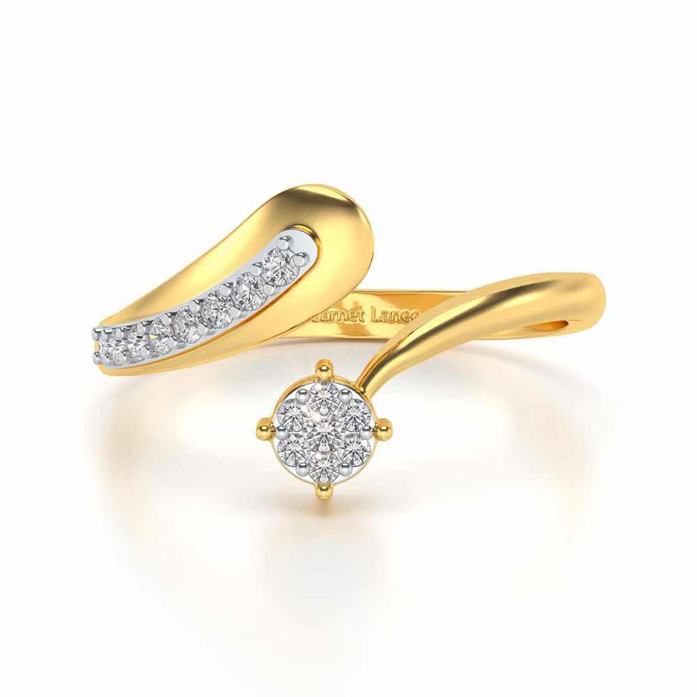 Chaitaly Silver Ring - Yellow Gold - Image 4