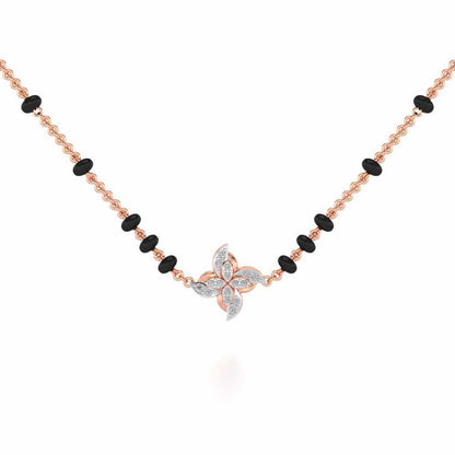 Chakra Silver Mangalsutra - Rose Gold - Image 1