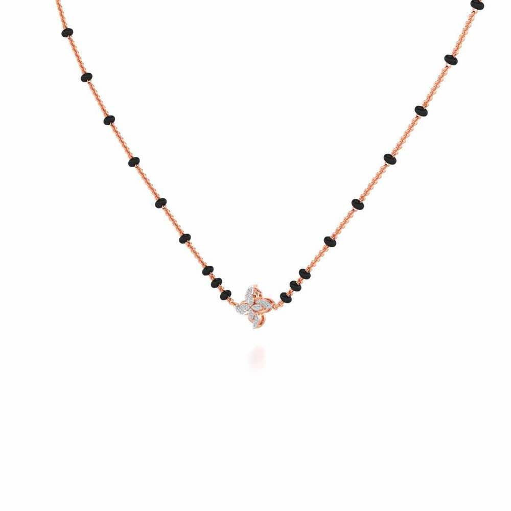 Chakra Silver Mangalsutra - Rose Gold - Image 2