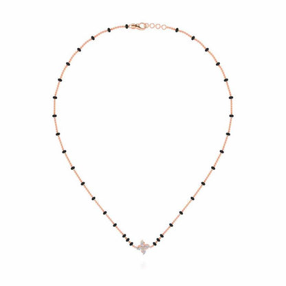 Chakra Silver Mangalsutra - Rose Gold - Image 3