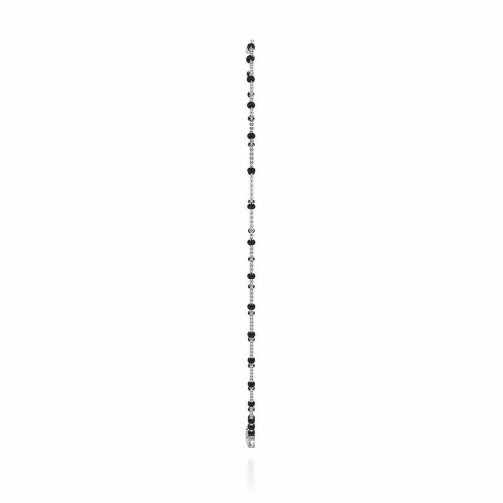 Chakra Silver Mangalsutra - White Gold - Image 4
