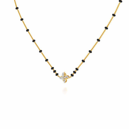 Chakra Silver Mangalsutra - Yellow Gold - Image 2