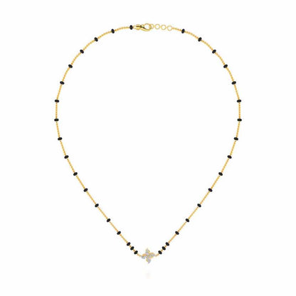 Chakra Silver Mangalsutra - Yellow Gold - Image 3