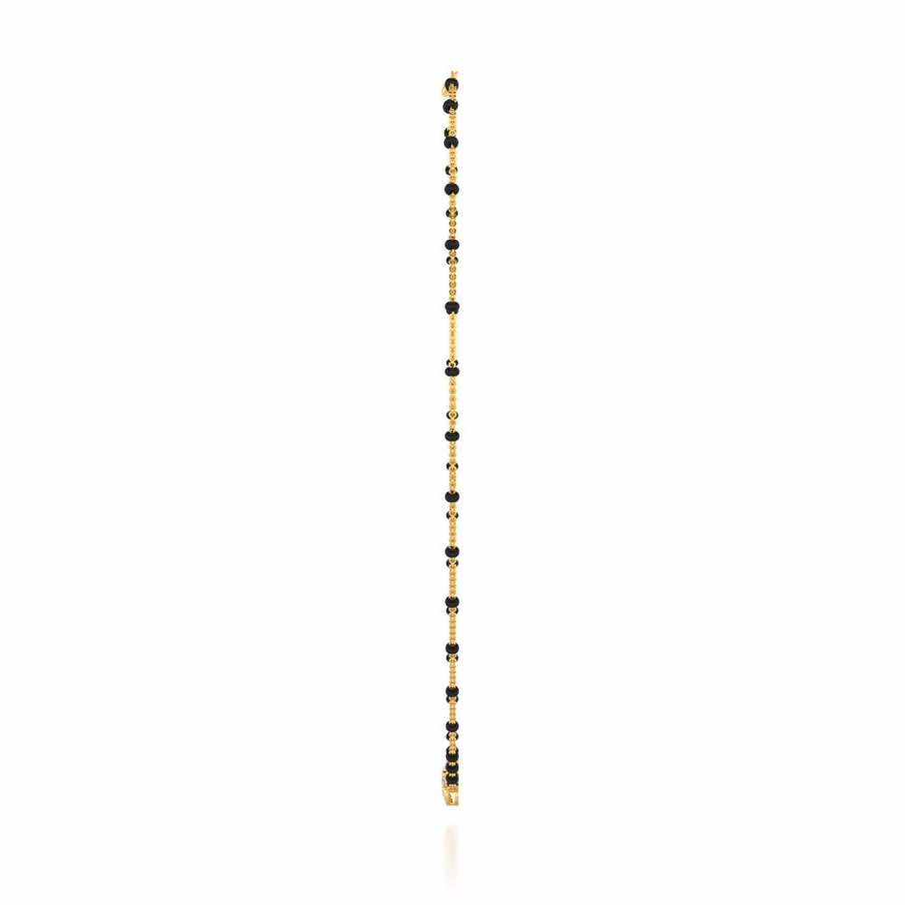 Chakra Silver Mangalsutra - Yellow Gold - Image 4
