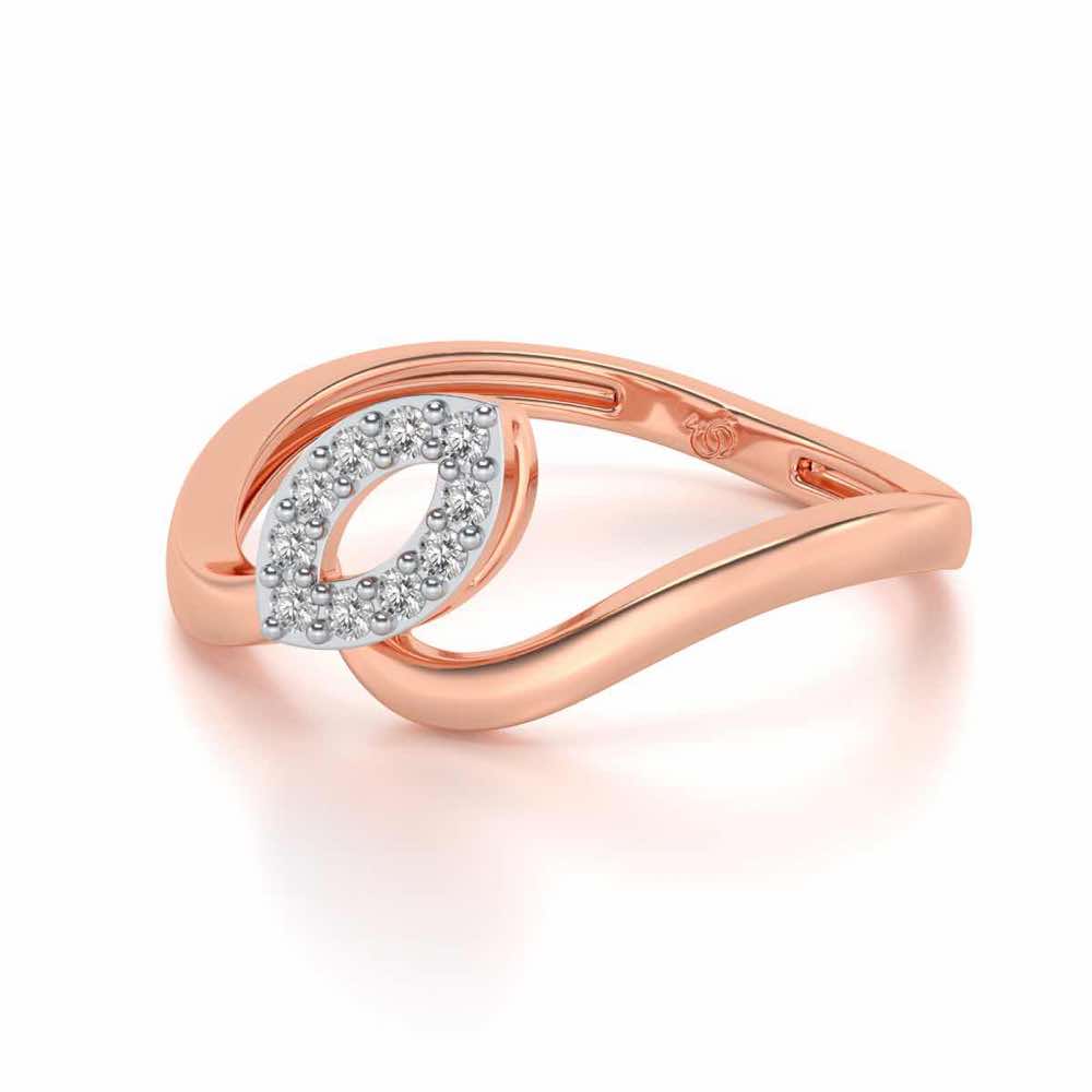 Chakrika Silver Ring - Rose Gold - Image 2