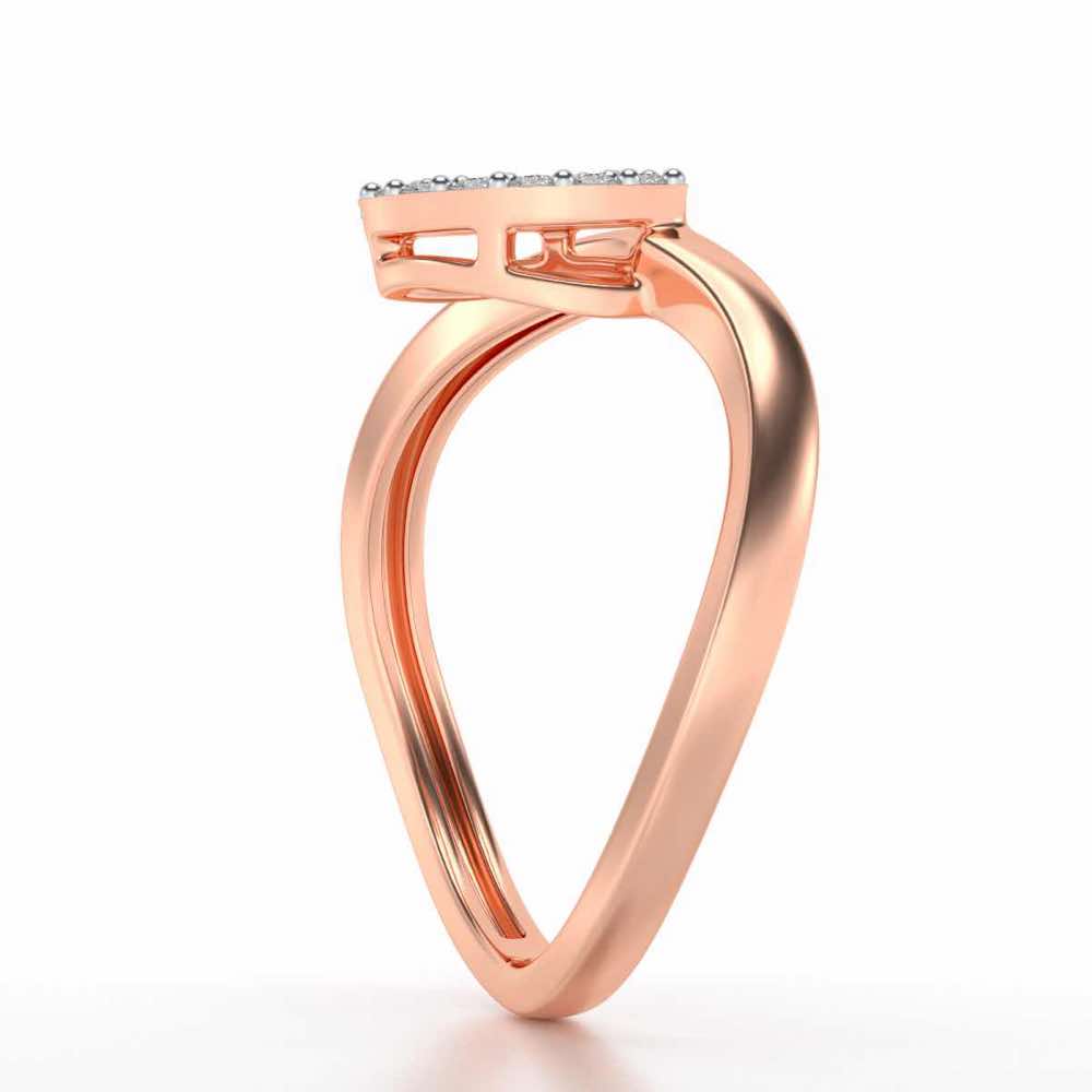 Chakrika Silver Ring - Rose Gold - Image 3