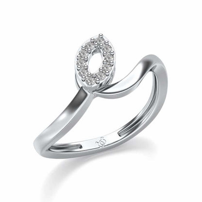 Chakrika Silver Ring - White Gold - Image 1