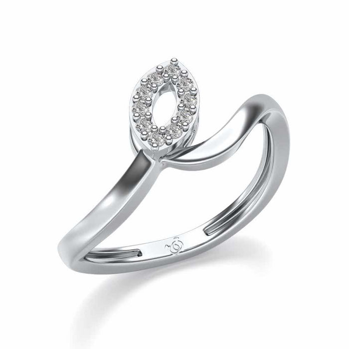 Chakrika Silver Ring - White Gold - Image 1