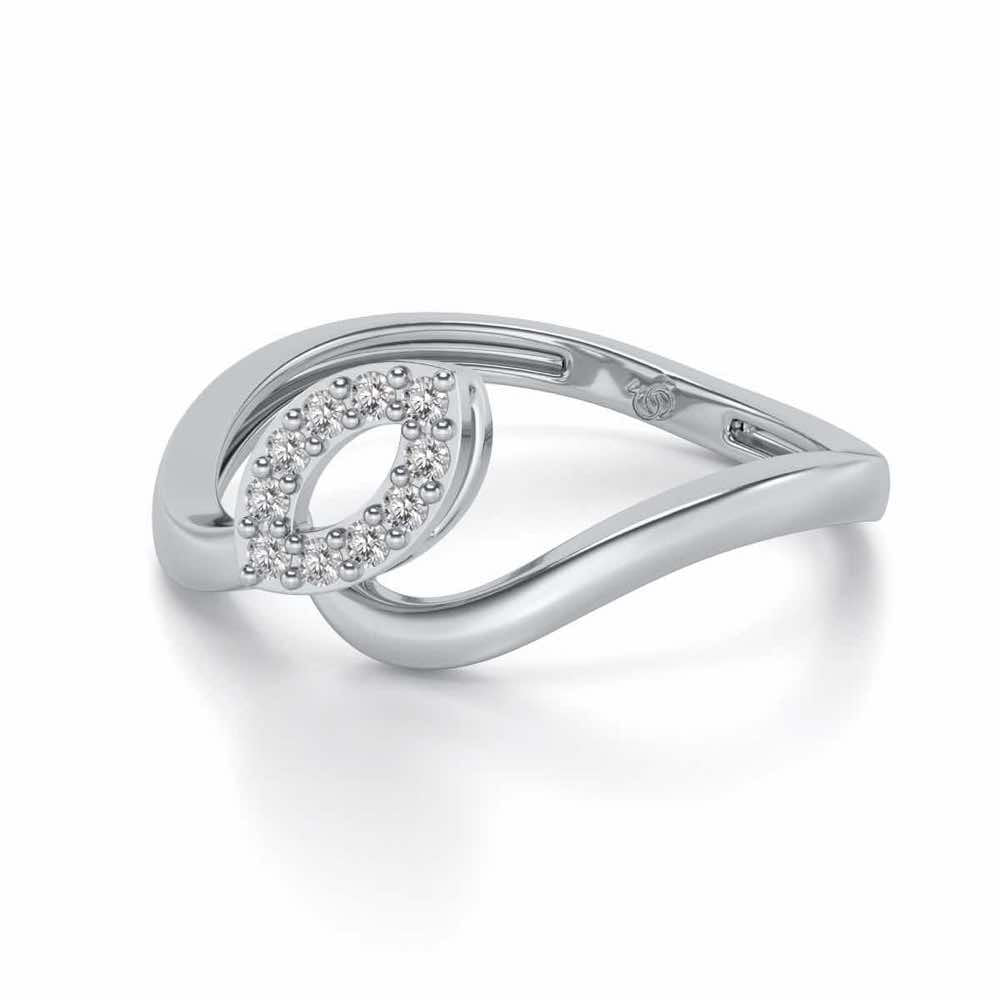 Chakrika Silver Ring - White Gold - Image 2