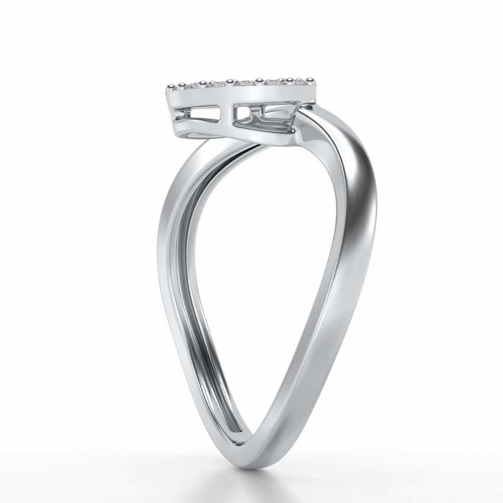 Chakrika Silver Ring - White Gold - Image 3
