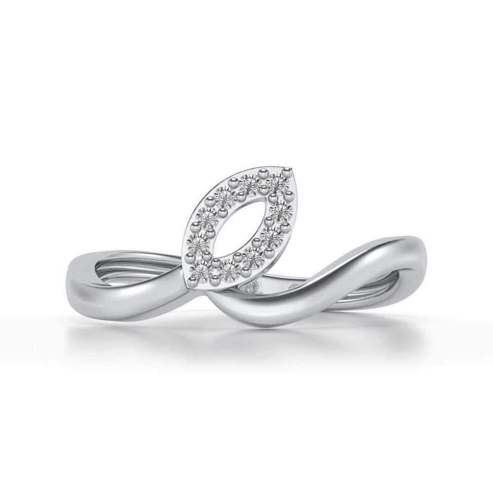 Chakrika Silver Ring - White Gold - Image 4