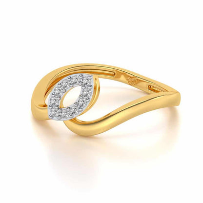 Chakrika Silver Ring - Yellow Gold - Image 2