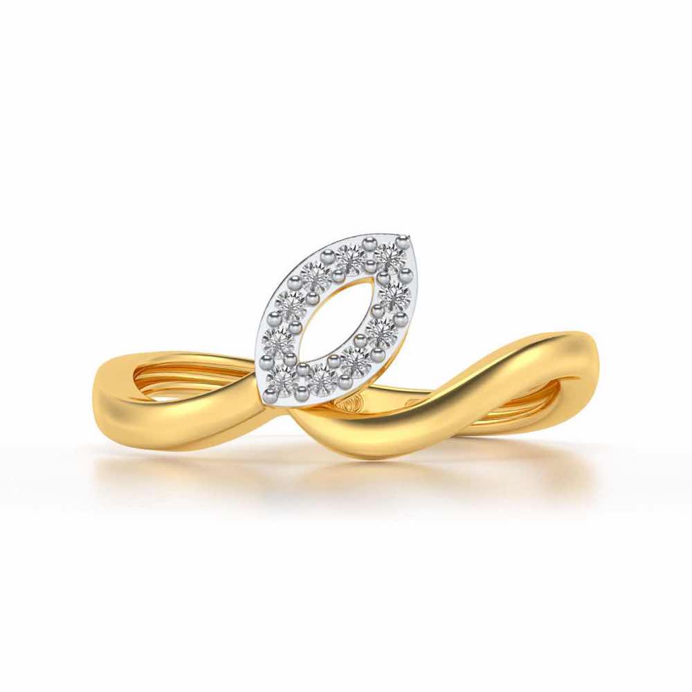 Chakrika Silver Ring - Yellow Gold - Image 4