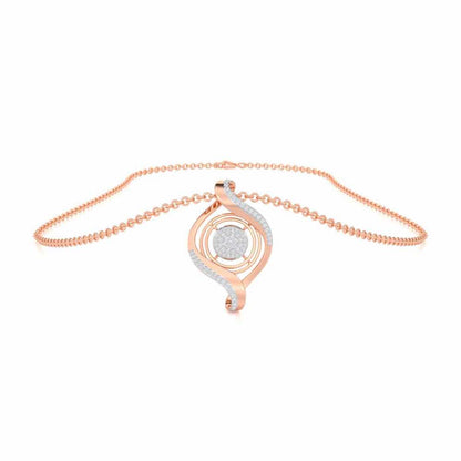 Chakshu Silver Pendant - Rose Gold - Image 3